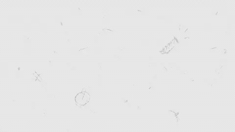 White scuffs on a black screen. Retro effect for a 4K clip. Stock noise texture Stock Footage 292761535