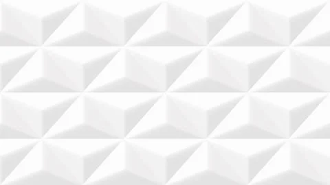 White seamless geometric 3d texture. Triangle pattern. Repeatable architectur Stock Illustration