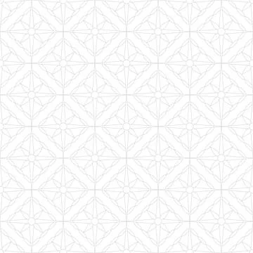 White seamless geometric ornamental pattern - oriental background. Ornate d.. Stock Illustration