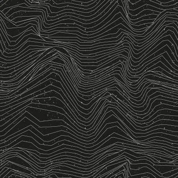 White seamless lines with grunge effect Stock Illustration