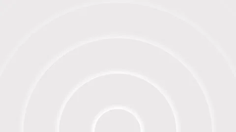 White seamless loop radio waves rising from below animation Stock-Footage 345807170