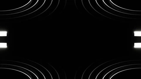 White Seamless Neon Big Circles Screen Background VJ Loop in 4K Stock Footage 334329423