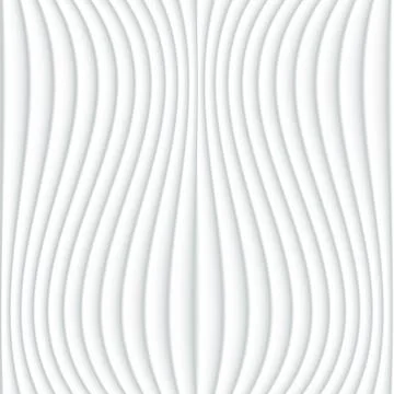 White seamless texture. Wavy background. Interior decoration. Stock Illustration