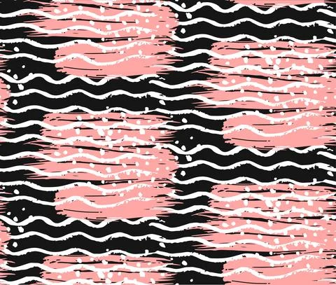 White seamless texture. Wavy background. Interior wall decoration. 3D Vector Stockillustratie