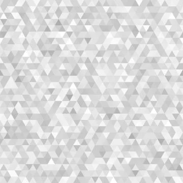 White seamless triangle mosaic background Stock Illustration