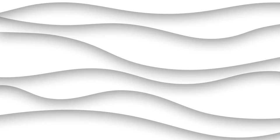 White seamless wave texture pattern background Illustrazione stock