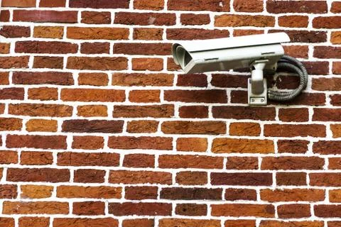 White security camera Stock Photos