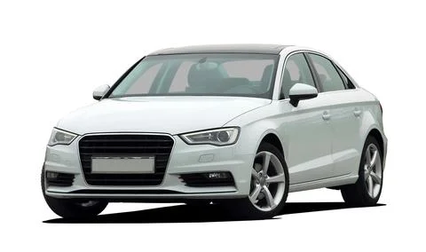White sedan front view Photos