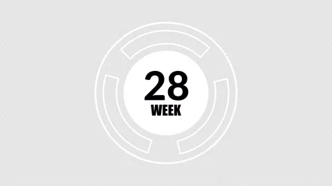 White segmented circular 52 week countdown appears on black for annual planning  Stock Footage 339256119