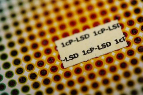 White self made lsd papers colorful drugs macro background and wallpapers i.. Stock Photos