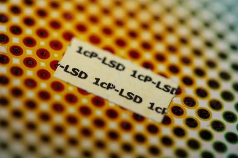 White self made lsd papers colorful drugs macro background and wallpapers i.. Stock Photos