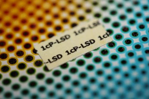 White self made lsd papers colorful drugs macro background and wallpapers i.. Stock Photos