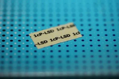 White self made lsd papers colorful drugs macro background and wallpapers i.. Stock Photos