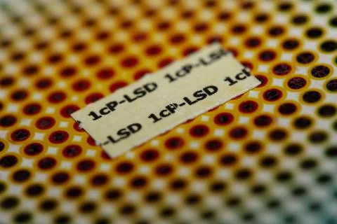 White self made lsd papers colorful drugs macro background and wallpapers i.. Stock Photos