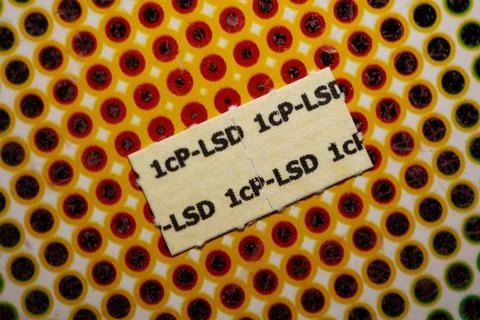White self made lsd papers colorful drugs macro background and wallpapers i.. Foto stock