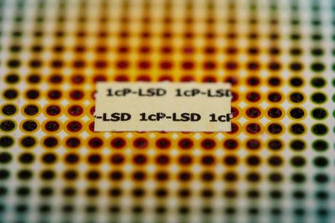 White self made lsd papers colorful drugs macro background and wallpapers i.. Stock Photos