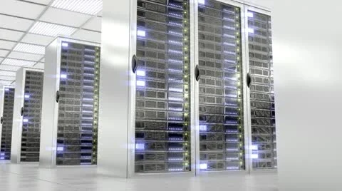 White Server Room (loopable) 스톡 동영상 10739246