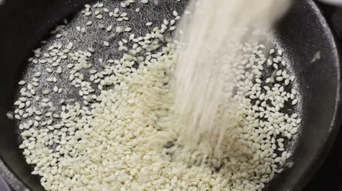 White Sesame seeds Stock Footage 62684845