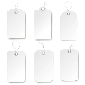 White Set Isolated White Background Stock Illustration