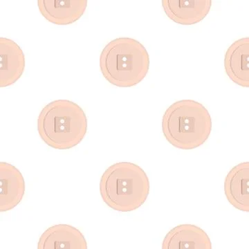 White sewing button pattern flat イラスト素材