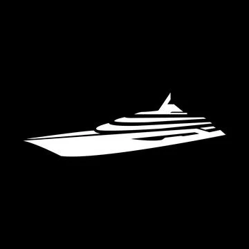 White shape isolated ships logo design vector graphic symbol icon sign illu.. Stock Illustration