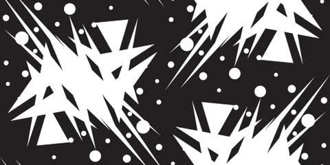 White Shattered Triangular Shapes Stockillustratie