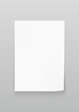 White Sheet Of Paper A4 Size Stock-Illustration