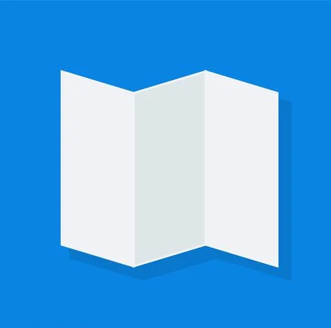 White Sheet of Paper on blue background. Illustrazione stock