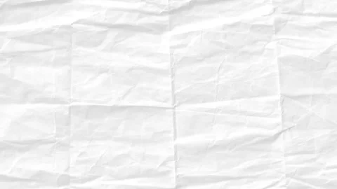 A white sheet of paper with a crumpled texture, full of wrinkles and creases	 Stock Footage 276843878