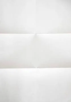 White sheet of paper folded Foto stock