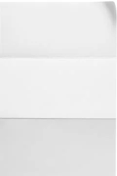 White sheet of paper folded Stock Photos