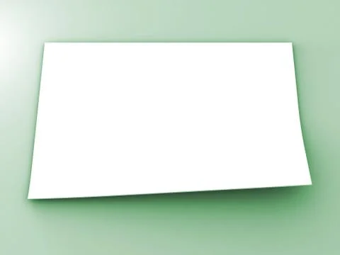 White sheet of paper Stock Illustration