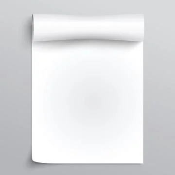 White sheet of paper Иллюстрация