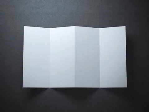 White sheet of paper 库存插图