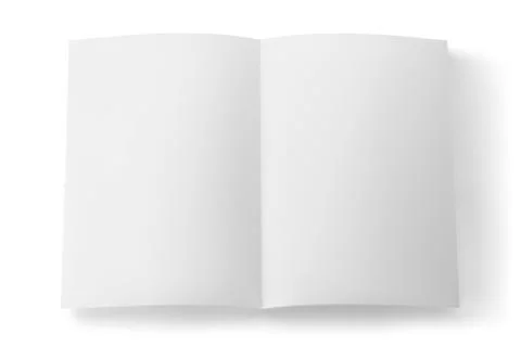 White sheet of paper isolated Stock Photos