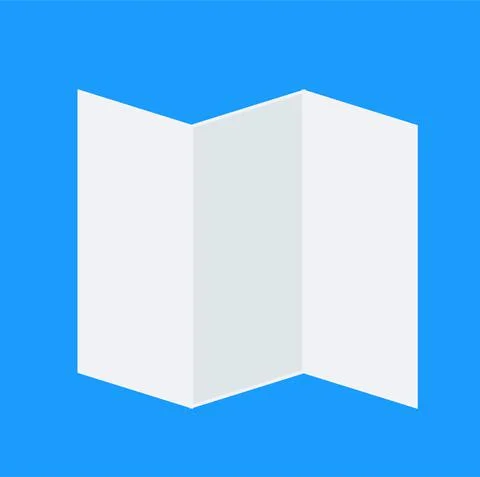 White Sheet of Paper. Leaflet Blank Icon. Stock Illustration