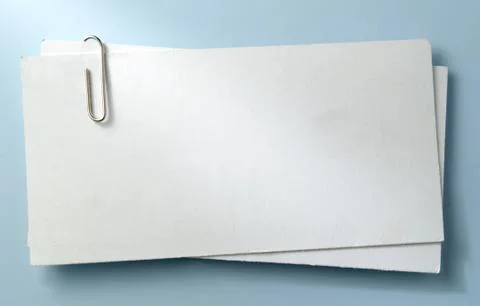 White sheet of paper Stock Photos