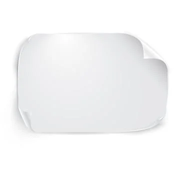White sheet of paper with shadow isolated on white background. Vector Stock Illustration