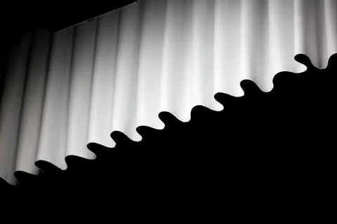 A white sheet of paper with a wave pattern Stock Photos