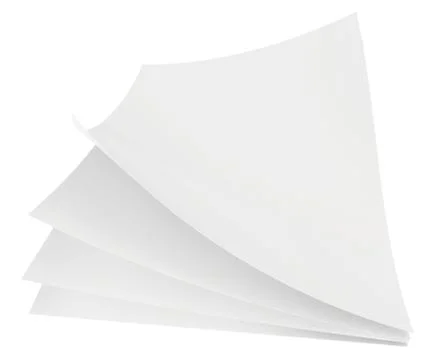 White sheets of paper Illustrazione stock