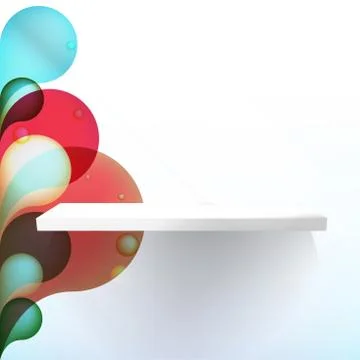 White shelves vector. + EPS10 Stock Illustration