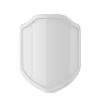 White shield concept Stock Illustration