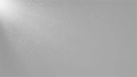 White Shimmering Snow with Light Rays. 3d Animation of Dynamic Wind Particles In Video stock 141613271