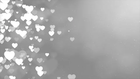 White Shining sparkles Rectangle frame abstract Loop Heart Particles background Stock Footage 140084134