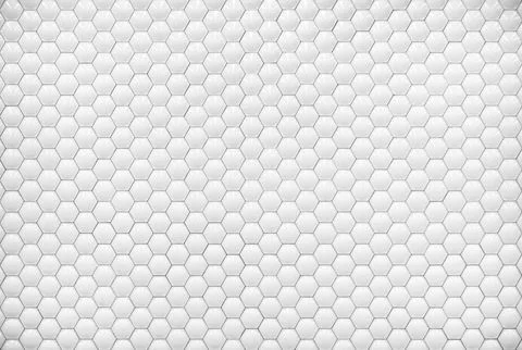 White shiny hexagon bubble tile texture background Stock Illustration