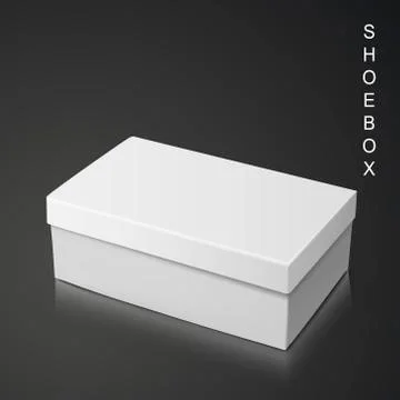 White shoe box イラスト素材