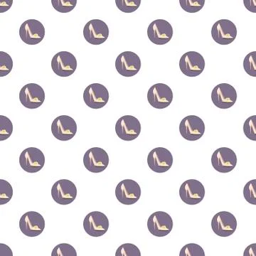 White shoe of the bride pattern Stock Illustration