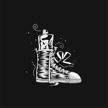 White shoe vector illustration design. Stock Illustration