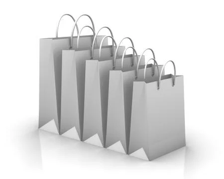 White shopping bag Illustration