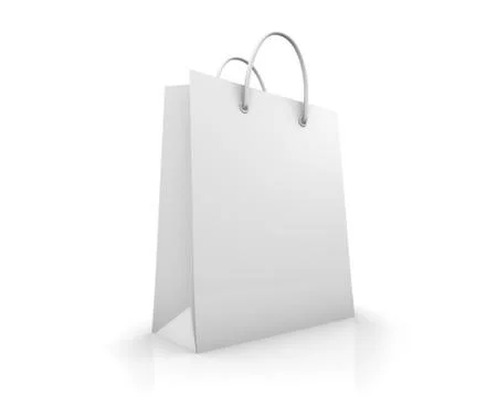 White shopping bag Illustration